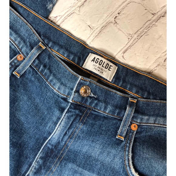 AGOLDE Isabel Mid Rise Slim Straight Jeans - Picture 6 of 8